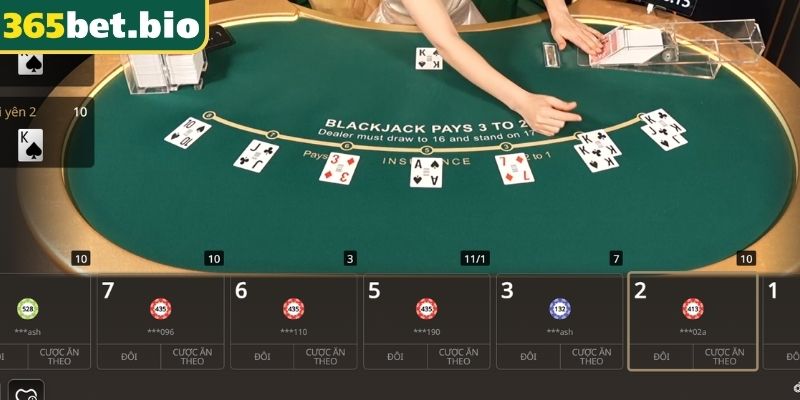 Khám phá thế giới Blackjack 365Bet kịch tính
