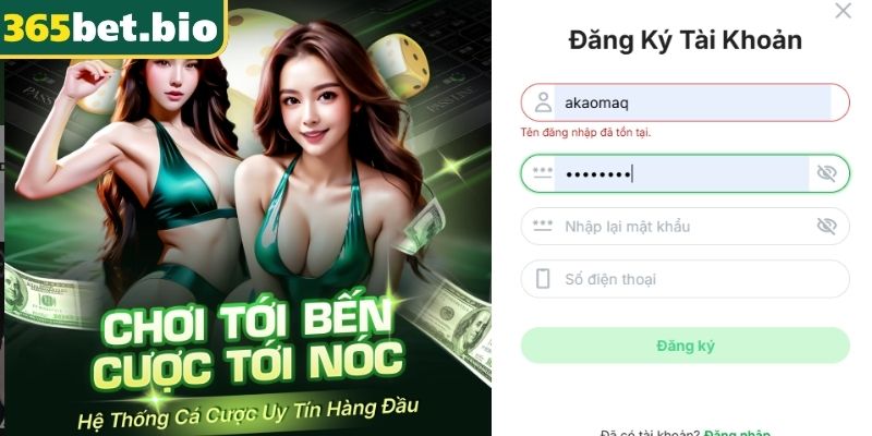 Hướng dẫn chi tiết các bước đăng ký 365Bet 
