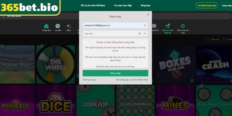 Đăng Nhập 365Bet – Mở Khóa Giải Trí Và Kèo Cược Đỉnh Cao 2 Hoàn tất bước xác thực